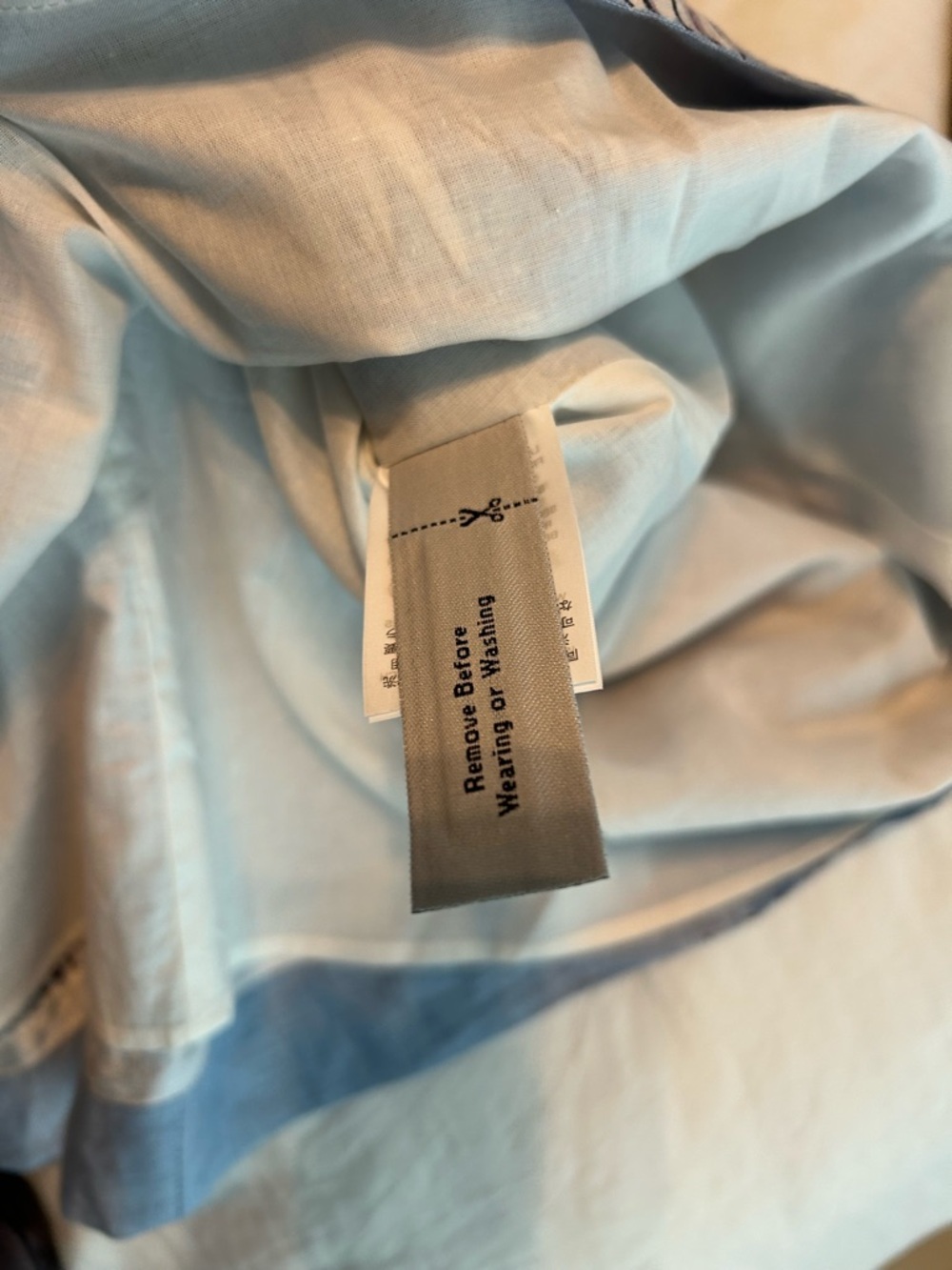 J. Crew Light Blue Linen Tropical Print Skirt - Picture 7 of 9